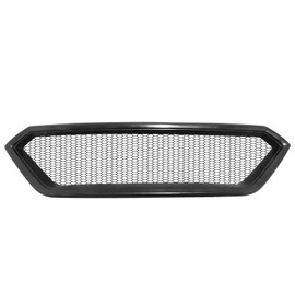 IKON MOTORSPORTS Front Upper Grille, Compatible with 2022-2025 Subaru WRX, Honeycomb Mesh Style Unpainted Black ABS Plastic Replacement Front Bumper Hood Grill