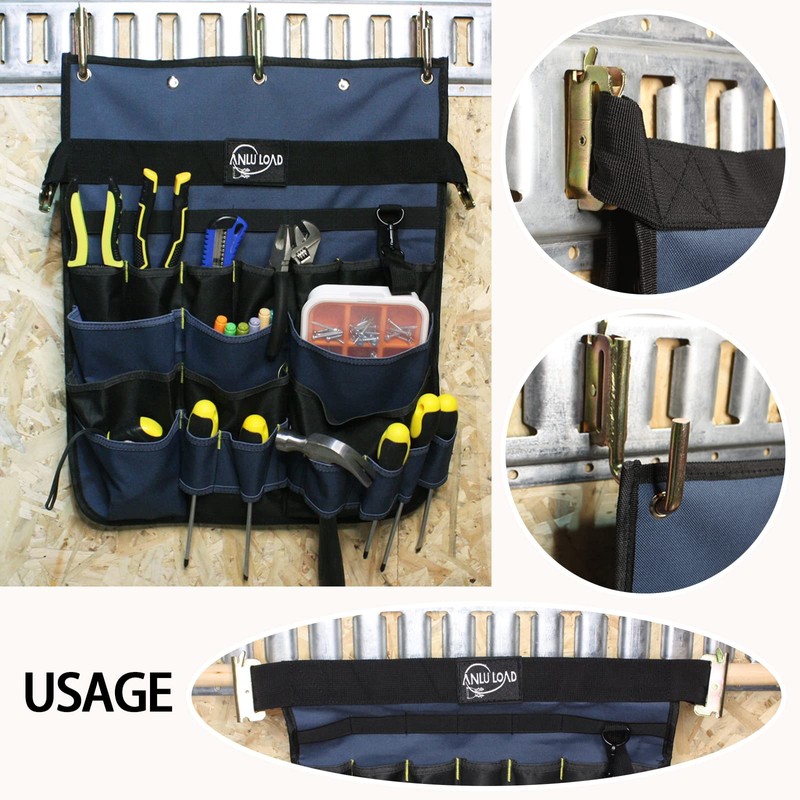 ANLU LOAD E Track Hanging Tool Organizer,Wall Hanging Tool Organizer,E