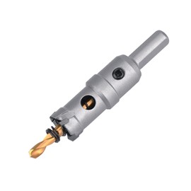 Carbide Tipped Hole Saw,Metal Steel Hole Saw with a Drill Bit, Hole Cutter for Thick Metal,Stainless Steel,Iron and Wood. (19.5mm（0.76 inch）)