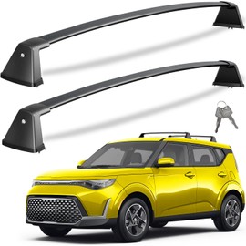 Tuyoung 220lbs Lockable Roof Rack Cross Bars Compatible with Kia Soul 2020 2021 2022 2023 2024 2025 with Flush Side Rails,Aluminum Roof Rails Crossbars Cargo Bars
