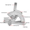 Universal Protractor Angle Gauge, 0~320°Carbon Steel 0.2 Precision Vernier Bevel