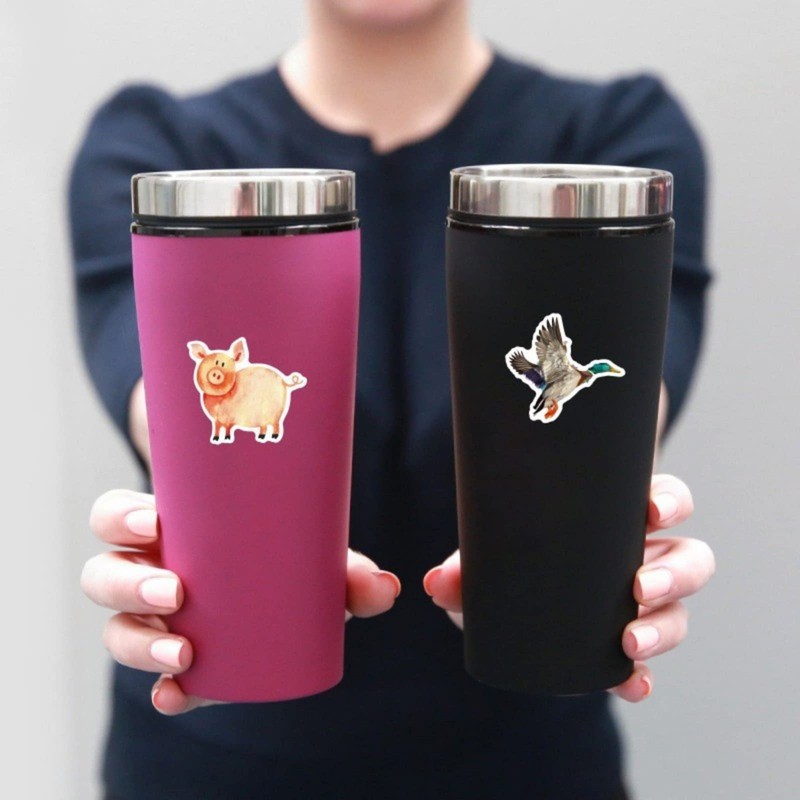 Mistree 50 Children's Farm Stickers Farm Animals Waterproof 5-7 cm