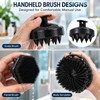 4-Piece Long Handle Bath Brush Set for Body & Face