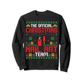 Funny Christmas Nail Art Team - Nail Tech Manicurist Xmas Sweatshirt