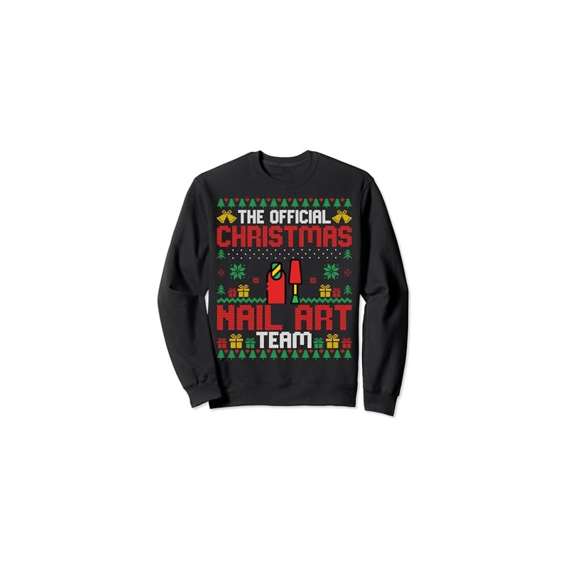 Funny Christmas Nail Art Team - Nail Tech Manicurist Xmas