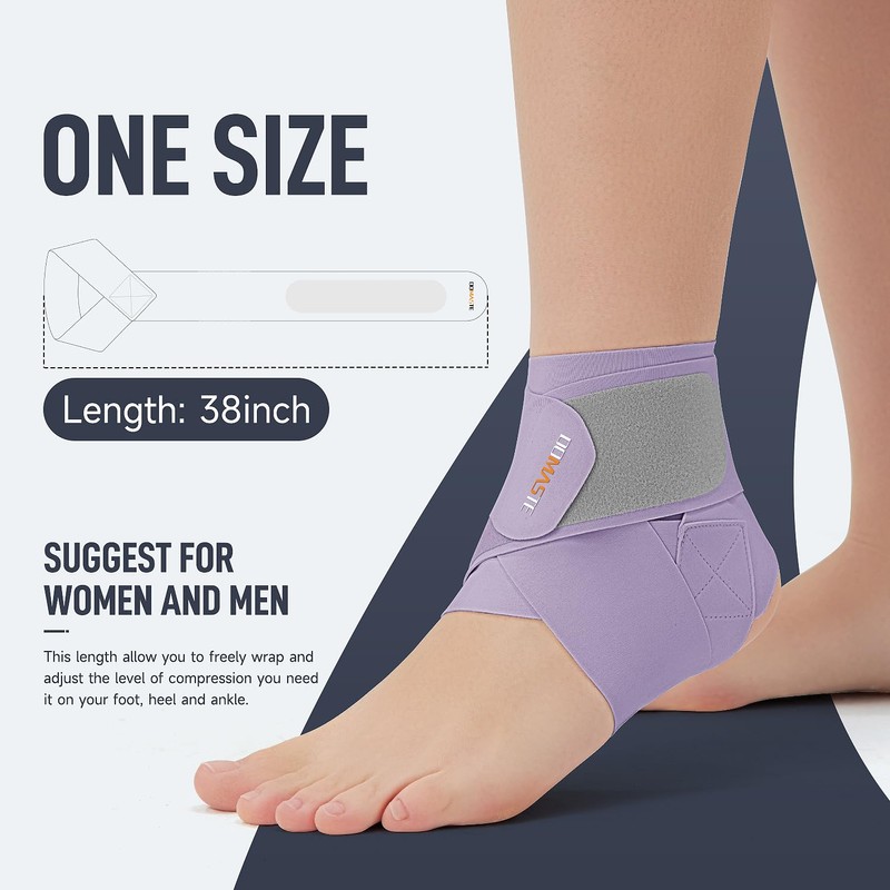 Domaste Ultra Thin Ankle Wraps Ankle Brace for Men ＆