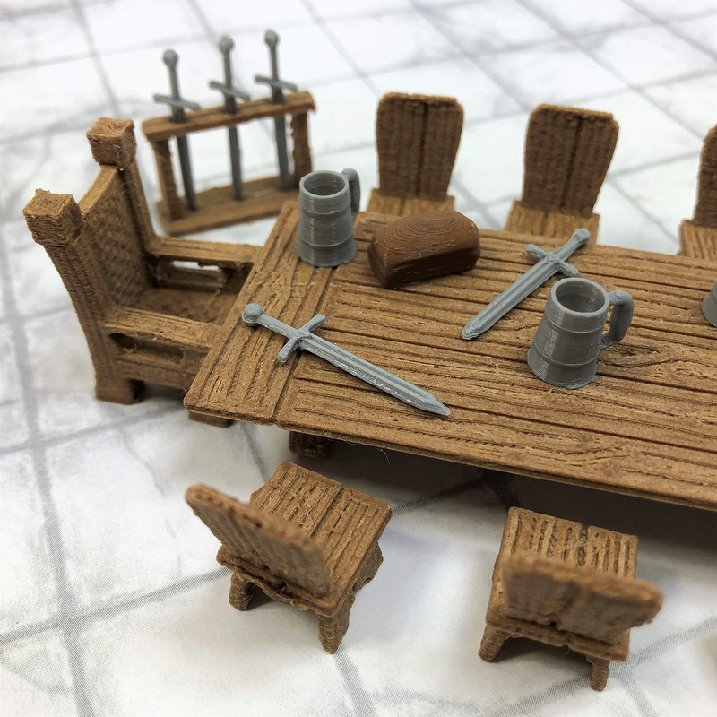 Lords Table Set - 28mm Gaming Terrain