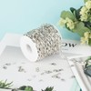 YOUBEIYEE 32.8 Feet Aluminum Flat Oval Silver Chains for Jewelry
