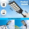 Solar Street Lights Outdoor Waterproof, 30000LM 6500K LED Motion Sensor