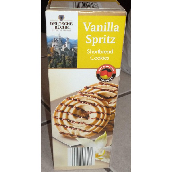 Deutsche Kuche Vanilla Spritz Shortbread Cookies 10.6 oz