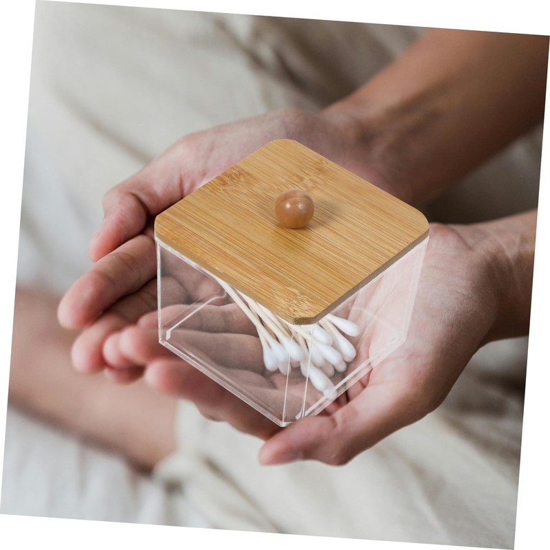 SHOWERORO Makeup Sponge and Cotton Pad Organizer Dustproof Lid Storage