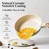 Ceramic Pots and Pans Set Non Stick Green, 8 Pcs