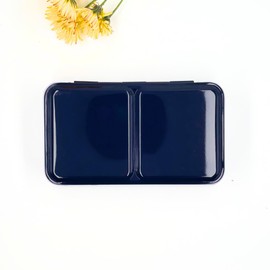 My Rock Way Lady Blue Empty Watercolor Palette Metal 12 Half Bowls or 6 Bowls Mixing Palette and Thumb Ring Lightweight Travel Watercolor Box Perfect Gift