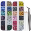 LPBeads Glass Hotfix Rhinestones Bulk SS6 14400pcs 24 Colors Hotfix