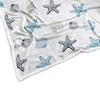 Ydbkt Coastal Ocean Beach Throw Blanket, Starfish Seashells Summer Fleece