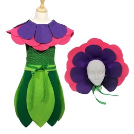 Purple Petunia Flower Costume Headpiece (Purple/Pink)