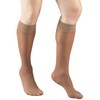 Truform Sheer Compression Stockings, 8-15 mmHg, Women's Knee High Length,