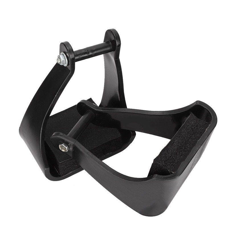 POM Plastic Stirrups Western Horse Riding Safety Saddle Trail Black