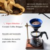 Ceramic Reusable Coffee Filter Pour Over Dripper Paperless Sustinable ekubo