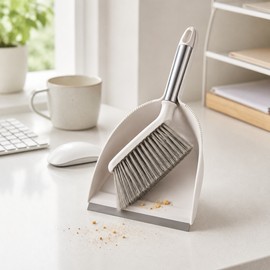 Compact Desktop Broom and Dustpan Set – Portable Cleaning Brush for Desk, Kitchen Counter & Small Spaces