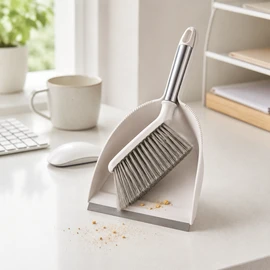 Compact Desktop Broom and Dustpan Set – Portable Cleaning Brush for Desk, Kitchen Counter & Small Spaces