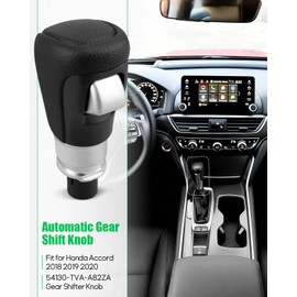 Xumdovipu Leather Automatic Shift Knob Fit for Honda Accord 2018 2019 2020, Replacement 54130-TVA-A82ZA