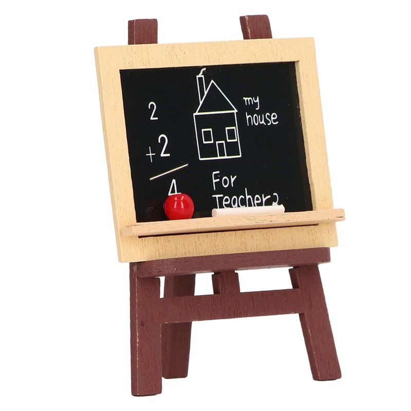 10Pcs Miniature Small Blackboard Easel Realistic Lovely Dollhouse Small Chalkboards