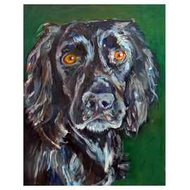 Cocker Spaniel Art, Black Working Cocker Gift, Cocker Spaniel Mum, Cocker Spaniel Gifts for Women, Cocker Spaniel Dog Wall Art, Modern Cocker Dog Wall Art (a4)