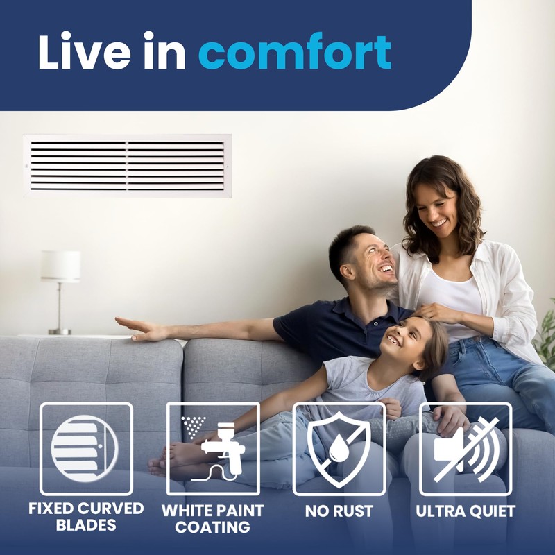 30x8 Inch (Duct Opening) Air Return Vent Cover Decorative –