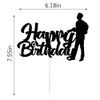 LVEUD Decoración para tarta de cumpleaños con diseño de cámara