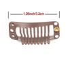20pcs 9-Teeth Stainless Snap Comb Wig Clips, Hair Extension Clips,