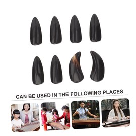 VICASKY 8pcs Guzheng Protectors Professional Natural Horn Nails for Beginners Lightweight and Compact Guzheng Accessories for Practice and Performance