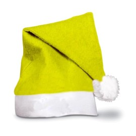 eBuyGB Yellow Christmas Santa Hat & Novelty Festive Accessories, Unisex Adults Fancy Dress Costume Party Xmas Hat (Pack of 1)