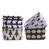 ZEACCT 4 Pack Storage Baskets small,Foldable Mini Square Storage Bins