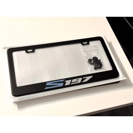 Unbranded Mustang S197 Premium Black Metal License Plate Frame Tag Cover