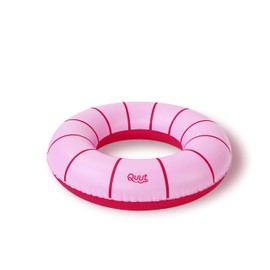 Quut Premium 40cm Inflatable Buoy Swim Ring - Design and Fun - Ages 18+ Months - Durable Premium Vinyl Cherry Red
