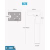 2 PCS Folding Table Legs 25.5cm, Foldable Table Legs Metal,