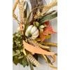 21" Diameter Fall Front Door Wreath with Cream Pumpkins, Fall
