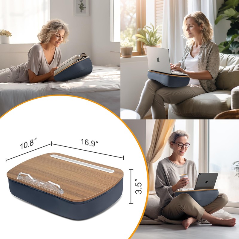 ERGONOV Lap Beanbag Book Stand for Hands Free Reading Comfortable