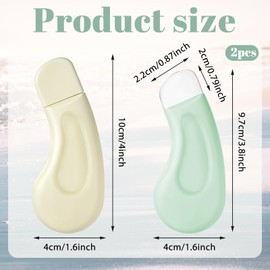 2 Pcs Black Head Remover for Face Tool Skin Scrubber Face Spatula Silicone Blackhead Scraper Skin Spatula Pore Cleaner Mild Safe Pore Scraper for Men Women