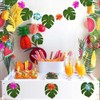 Hsthe Sea 60 Pcs 4 Kinds Palm Leaves Hawaiian Party