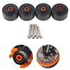 4pcs CNC Front &amp; Rear Fork Wheel Frame Slider Crash
