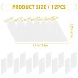 12Pcs Nail Silk Wrap Silk Nail Wrap Kit Nail Wraps Reinforce Nail Protector Stickers UV Gel Nail Tool Silk Wrap for Nail Extension Repair