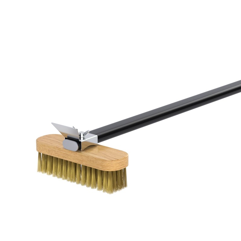 G.a HOMEFAVOR Pizza Oven Brush with Scraper, 46.5 inch Long