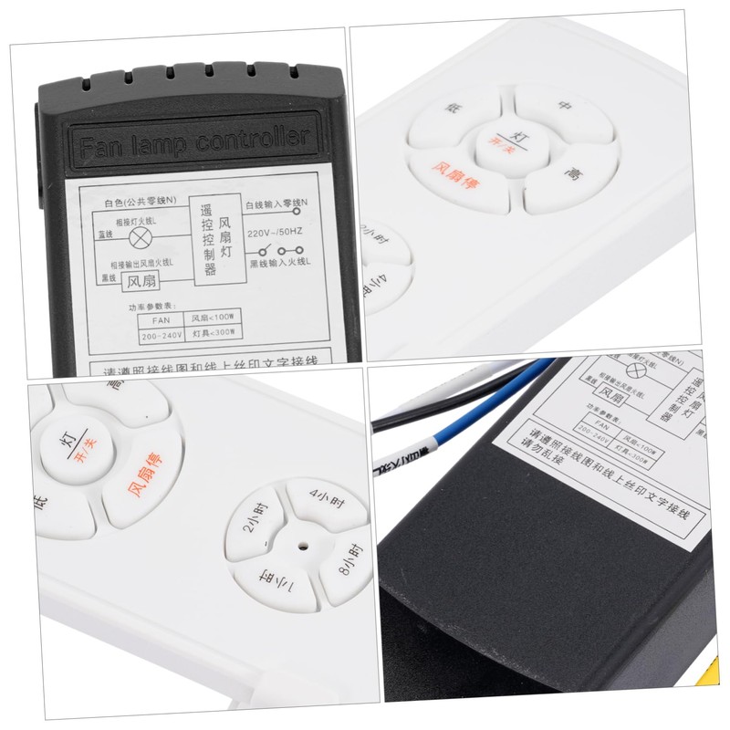 Operitacx 1 Set Ceiling Fan Remote Control Replacement with Timing