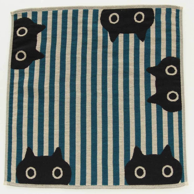 Atsuko Matano 181007-0508-02 Women's Triple Gauze Handkerchief (Blue/100% Cotton), Gauze