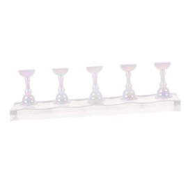 BIUDECO 1 Set Acrylic Nail Art Display Stand Nail Tips Practice Holder for Beauty for Salons and DIY Projects