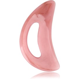 Body Gua Sha Massage Tool, Anti Cellulite Sculpting Massager Muscle Scraper, Resin Lymphatic Drainage Massage Cellulite Guasha for Legs, Back, Face, Neck, Muscle Relaxation and Fatigue Removal(Pink)
