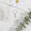MUCOOS Cactus Keychain, Silver Keychain, Metal Material, Teacher Gift For
