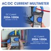 Clamp Meter, 4000 Counts Multimeter with AC/DC Current Voltage,1000A 750V